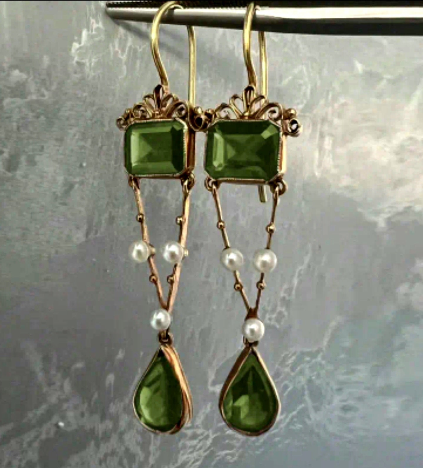 Geometric Pendant Earrings