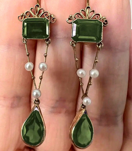 Geometric Pendant Earrings